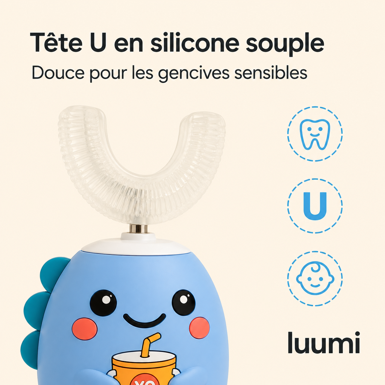 Brosse à dents enfant Luumi™ 360°