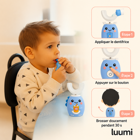 Brosse à dents enfant Luumi™ 360°