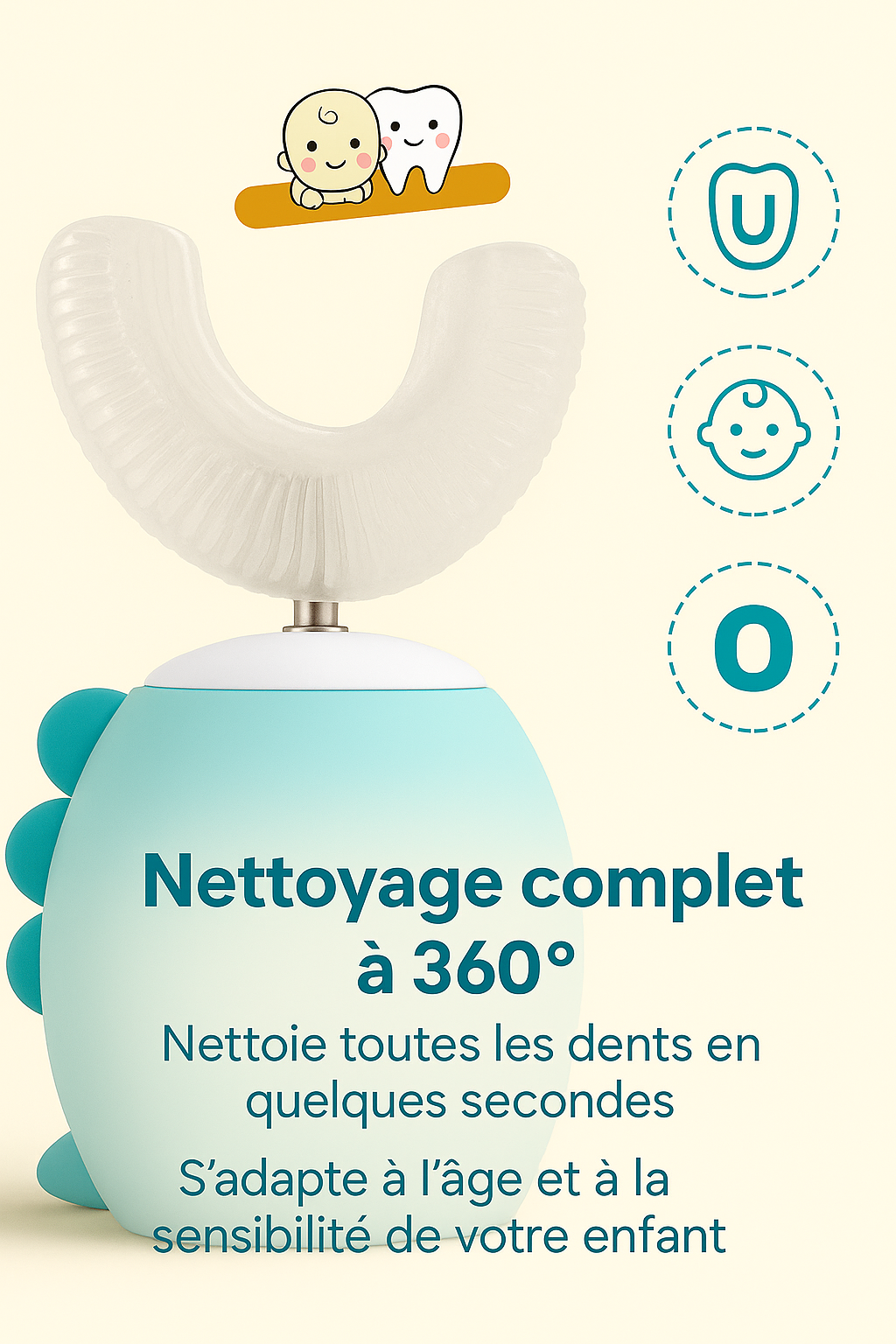 Brosse à dents enfant Luumi™ 360°